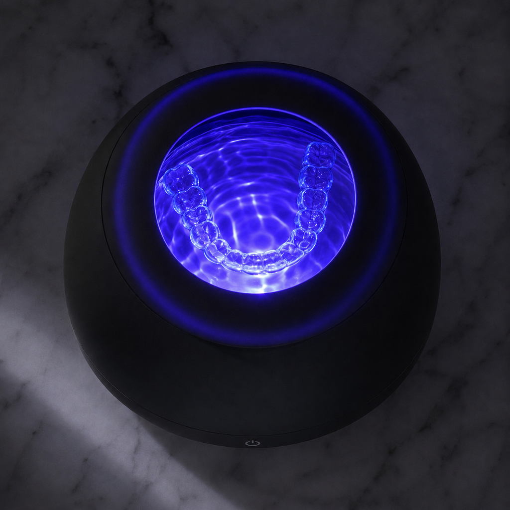 MIST Ultrasonic Capsule — angled lifestyle detail